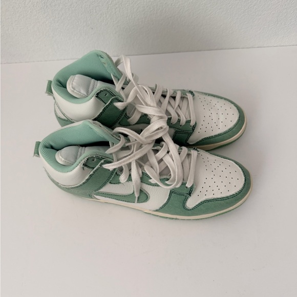Level SS/New -Nike Wmns Dunk High 1985 'Green Denim' DV1143-300 Sz 10.5 - Picture 3 of 9